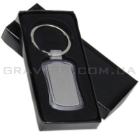 Брелок прямоугольный, прозрачный