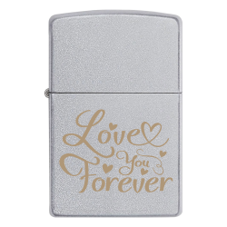 Запальничка Zippo подарунок коханому «Love you forever»