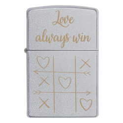 Запальничка Zippo with engraving «Love always win»