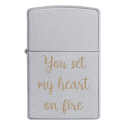 Зажигалка Zippo «You set my heart on fire»