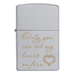 Зажигалка Zippo «Only you can set my heart on fire»