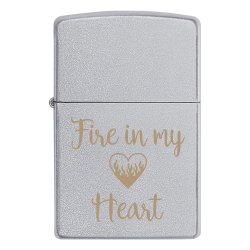 Зажигалка Zippo с гравировкой «Fire in my Heart»