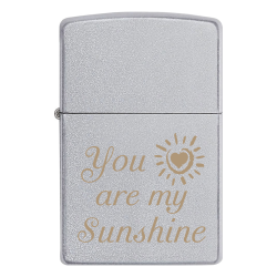 Зажигалка Zippo с гравировкой «You are my Sunshine»