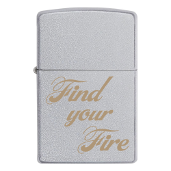 Зажигалка Zippo с гравировкой «Find your fire»