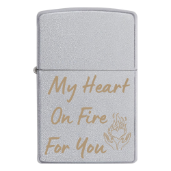 Зажигалка Zippo с гравировкой «My Heart On Fire For You»
