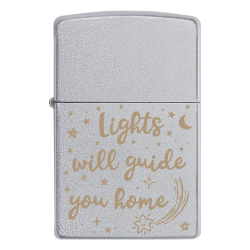Зажигалка Zippo с гравировкой «Lights will guide you home»