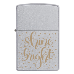 Зажигалка Zippo с гравировкой «Shine bright»