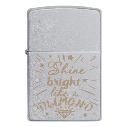 Зажигалка Zippo с гравировкой «Shine bright like a diamond»