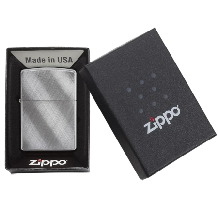 Запальничка Zippo 28182 Reg Diagonal Weave Brushed Windproof