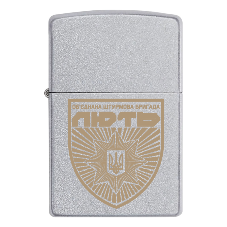 Зажигалка Zippo Эмблема Объединенная штурмовая бригада Нацполиции «Лють»
