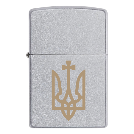Запальничка Zippo тризуб з козацьким хрестом