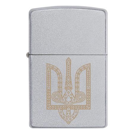 Зажигалка Zippo Герб Украины Трезуб «Вышиванка»