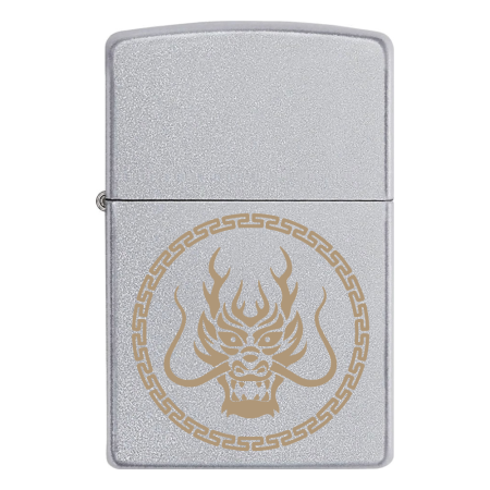 Запальничка Zippo Голова китайського дракона у колі