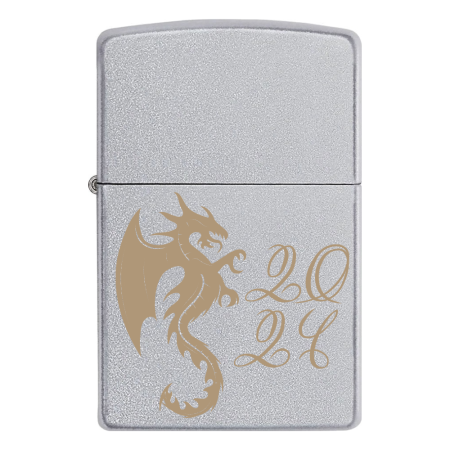 Запальничка Zippo Дракон із цифрами 2024