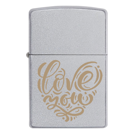 Запальничка Zippo «Love You» подарунок на День святого Валентина