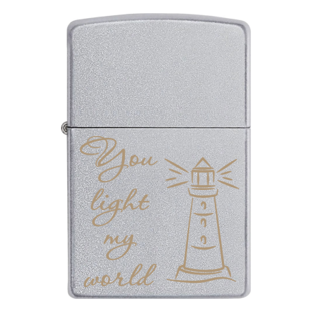 Зажигалка Zippo «You light my world» lighthouse