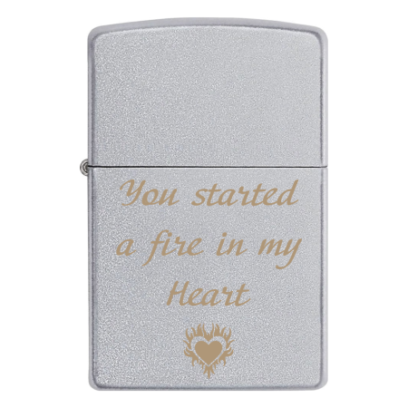 Зажигалка Zippo «You started a fire in my Heart»