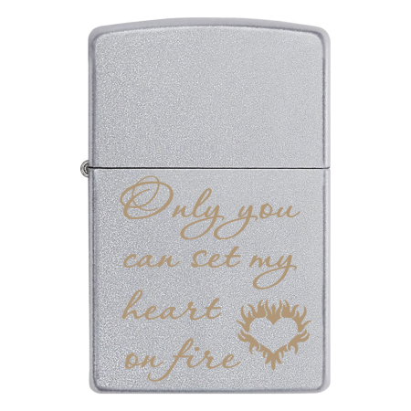 Зажигалка Zippo «Only you can set my heart on fire»