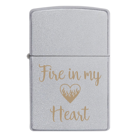 Зажигалка Zippo с гравировкой «Fire in my Heart»