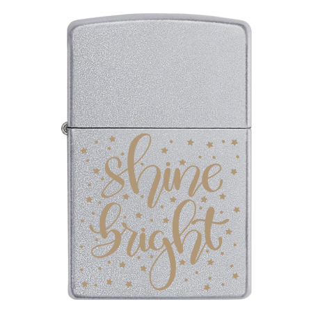 Зажигалка Zippo с гравировкой «Shine bright»